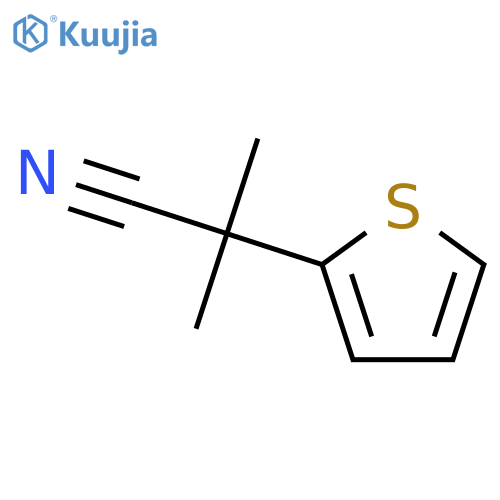 2-methyl-2-(thiophen-2-yl)propanenitrile structure