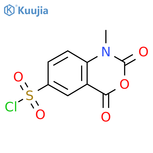 1-Methyl-2,4-dioxo-2,4-dihydro-1H-3,1-benzoxazine-6-sulfonyl chloride structure