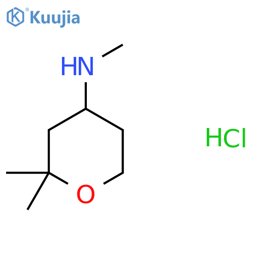 N,2,2-trimethyloxan-4-amine hydrochloride structure