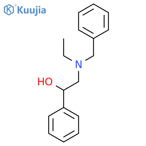 2-[Benzyl(ethyl)amino]-1-phenylethan-1-ol structure