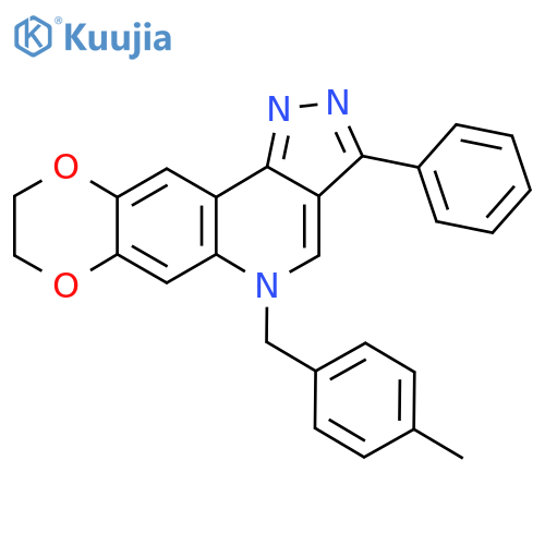 17-(4-methylphenyl)methyl-14-phenyl-4,7-dioxa-12,13,17-triazatetracyclo8.7.0.0^{3,8}.0^{11,15}heptadeca-1,3(8),9,11,13,15-hexaene structure