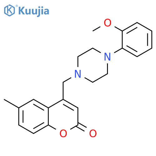 4-{4-(2-methoxyphenyl)piperazin-1-ylmethyl}-6-methyl-2H-chromen-2-one structure