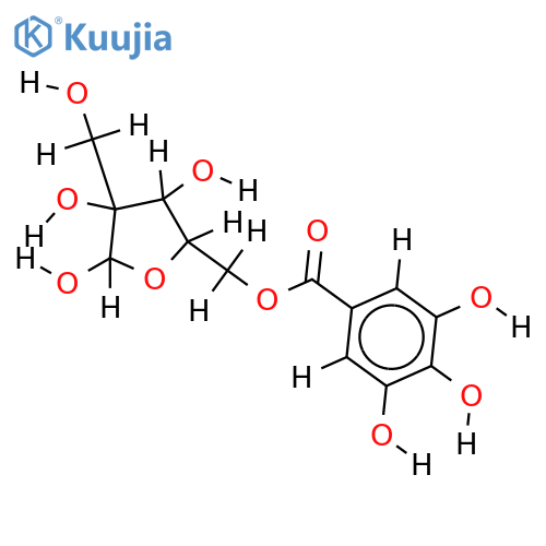 5-O-(3,4,5-Trihydroxybenzoyl)-beta-D-Furanose-2-C-Hydroxymethylribose structure