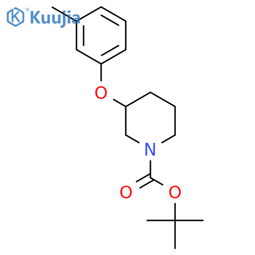 3-M-TolYl-Oxy-Piperidine-1-Carboxylic Acid Tert-Butyl Ester structure