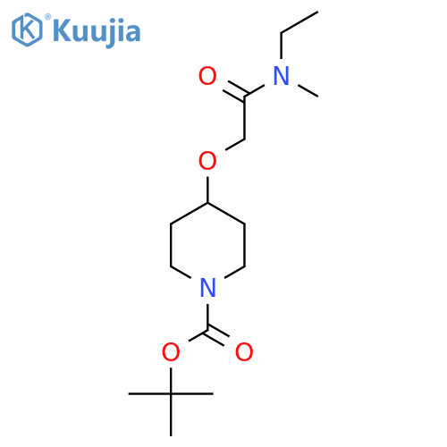 4-(Ethyl-Methyl-Carbamoyl)-Methoxy-Piperidine-1-Carboxylic Acid Tert-Butyl Ester structure