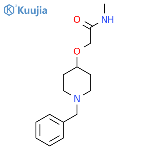 2-(1-Benzyl-4-piperidinyloxy)-N-methylacetamide structure