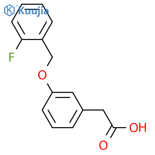 2-(3-((2-Fluorobenzyl)oxy)phenyl)acetic acid structure