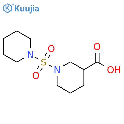 1-(piperidine-1-sulfonyl)piperidine-3-carboxylic acid structure