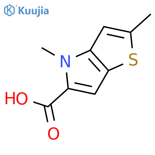 2,4-dimethyl-4H-Thieno[3,2-b]pyrrole-5-carboxylic acid structure
