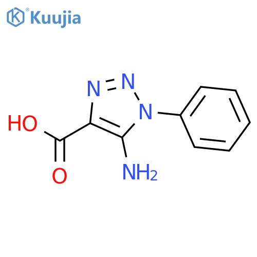 5-amino-1-phenyl-1H-1,2,3-triazole-4-carboxylic acid structure