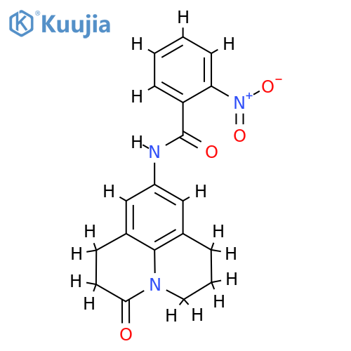 2-nitro-N-{2-oxo-1-azatricyclo7.3.1.0^{5,13}trideca-5,7,9(13)-trien-7-yl}benzamide structure