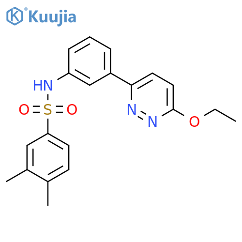 N-3-(6-ethoxypyridazin-3-yl)phenyl-3,4-dimethylbenzene-1-sulfonamide structure