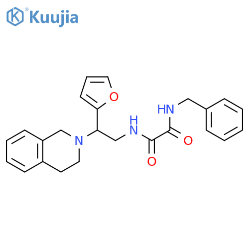 N'-benzyl-N-2-(furan-2-yl)-2-(1,2,3,4-tetrahydroisoquinolin-2-yl)ethylethanediamide structure