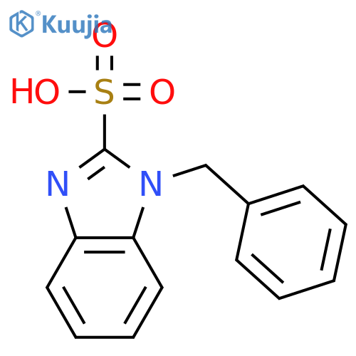 1-benzyl-1H-1,3-benzodiazole-2-sulfonic acid structure