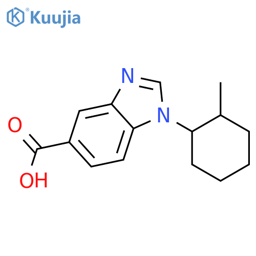 1-(2-Methylcyclohexyl)-1H-benzimidazole-5-carboxylic acid structure