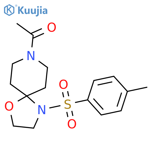 1-4-(4-methylbenzenesulfonyl)-1-oxa-4,8-diazaspiro4.5decan-8-ylethan-1-one structure