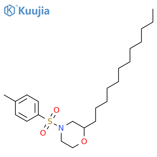 Morpholine, 2-dodecyl-4-[(4-methylphenyl)sulfonyl]- structure