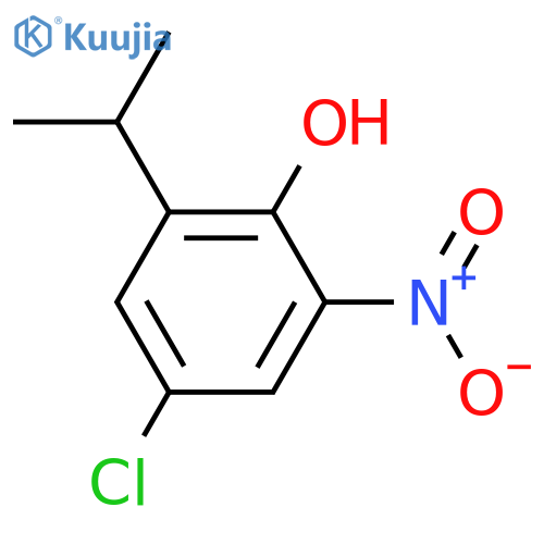 4-Chloro-2-isopropyl-3-nitro-phenol structure