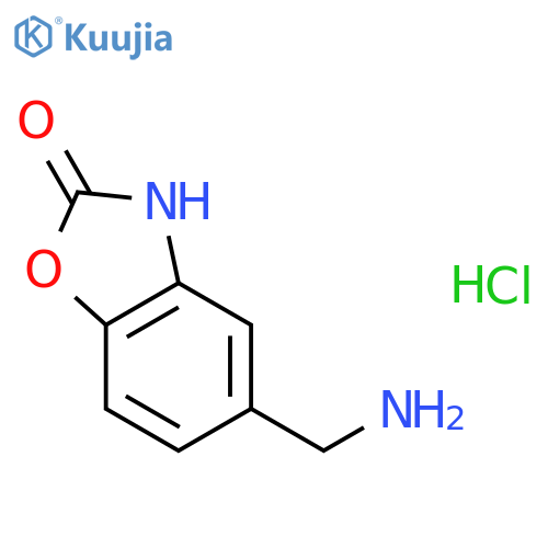 5-(aminomethyl)-3H-1,3-benzoxazol-2-one;hydrochloride structure