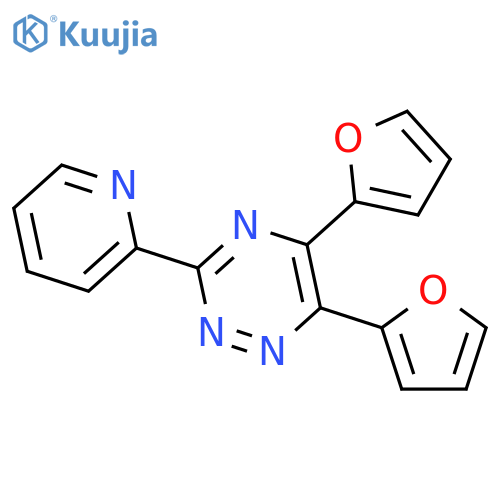 5,6-bis(furan-2-yl)-3-(pyridin-2-yl)-1,2,4-triazine structure