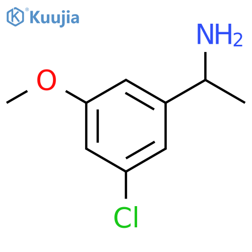 Benzenemethanamine, 3-chloro-5-methoxy-α-methyl- structure