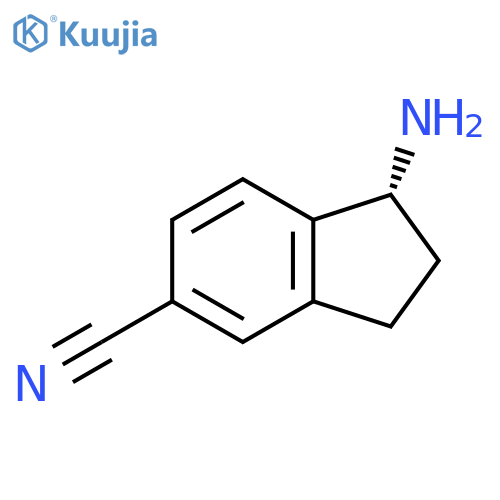 (1R)-1-AMINOINDANE-5-CARBONITRILE structure
