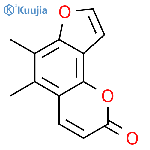 5,6-Dimethyl-2H-furo[2,3-h][1]benzopyran-2-one structure