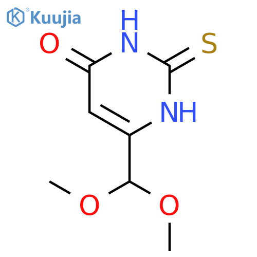 4-(Dimethoxymethyl)-6-hydroxy-2-thiopyrimidine structure