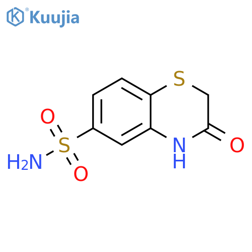 2H-1,4-Benzothiazine-6-sulfonamide, 3,4-dihydro-3-oxo- structure