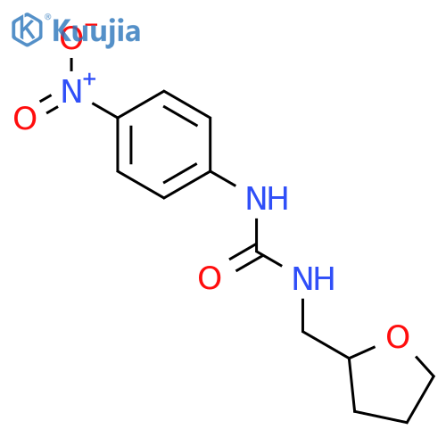 1-(4-nitrophenyl)-3-[(oxolan-2-yl)methyl]urea structure