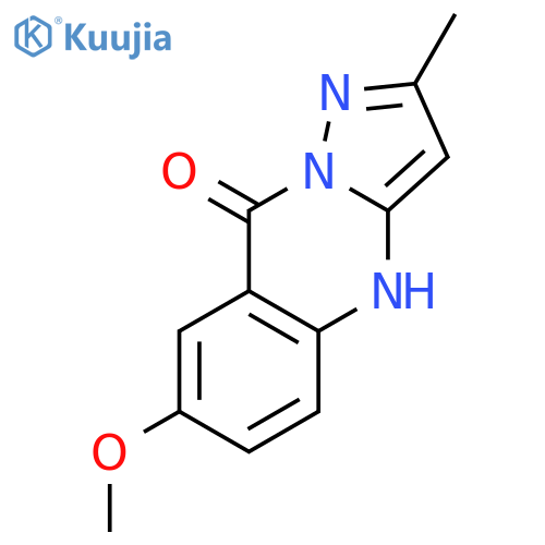 Pyrazolo[5,1-b]quinazolin-9(4H)-one, 7-methoxy-2-methyl- structure