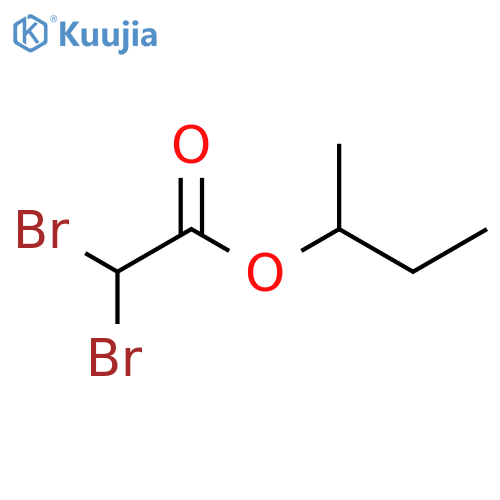 Acetic acid, dibromo-, 1-methylpropyl ester structure