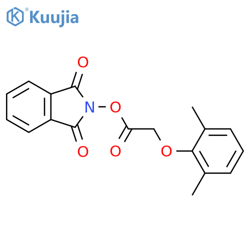 1,3-dioxo-2,3-dihydro-1H-isoindol-2-yl 2-(2,6-dimethylphenoxy)acetate structure