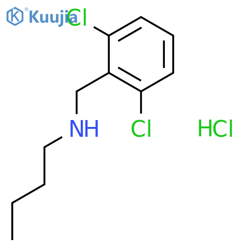 Butyl[(2,6-dichlorophenyl)methyl]amine hydrochloride structure