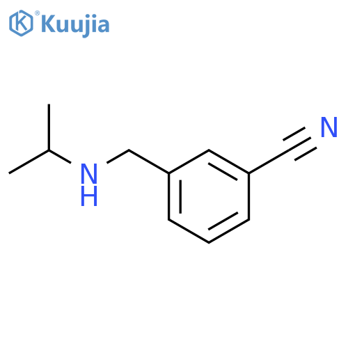 3-[(propan-2-ylamino)methyl]benzonitrile structure