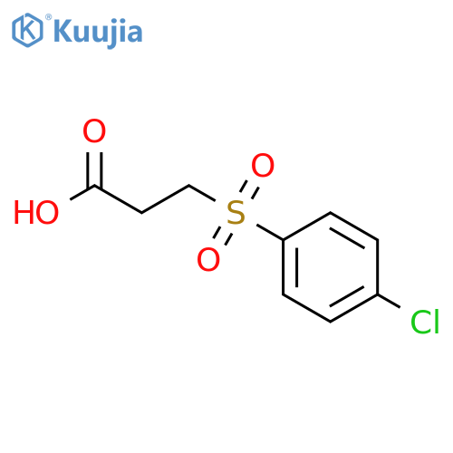 3-(4-Chlorophenyl)sulfonylpropanoic acid structure