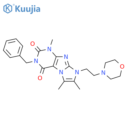 3-benzyl-1,6,7-trimethyl-8-2-(morpholin-4-yl)ethyl-1H,2H,3H,4H,8H-imidazo1,2-gpurine-2,4-dione structure