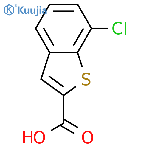 7-Chloro-1-benzothiophene-2-carboxylic acid structure