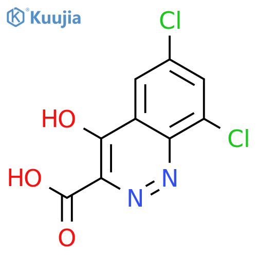 3-Cinnolinecarboxylic acid, 6,8-dichloro-4-hydroxy- structure