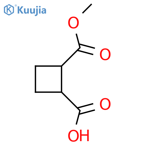 2-methoxycarbonylcyclobutanecarboxylic acid structure