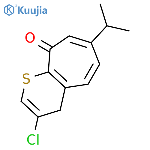 CYCLOHEPTA[B]THIOPYRAN-9(4H)-ONE, 3-CHLORO-7-(1-METHYLETHYL)- structure