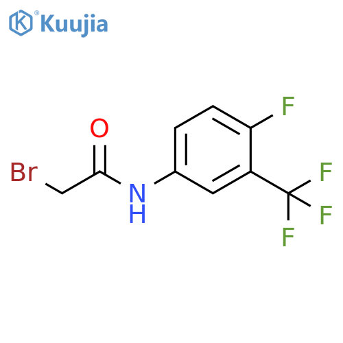 Acetamide, 2-bromo-N-[4-fluoro-3-(trifluoromethyl)phenyl]- structure
