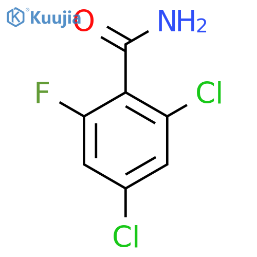2,4-Dichloro-6-fluorobenzamide structure