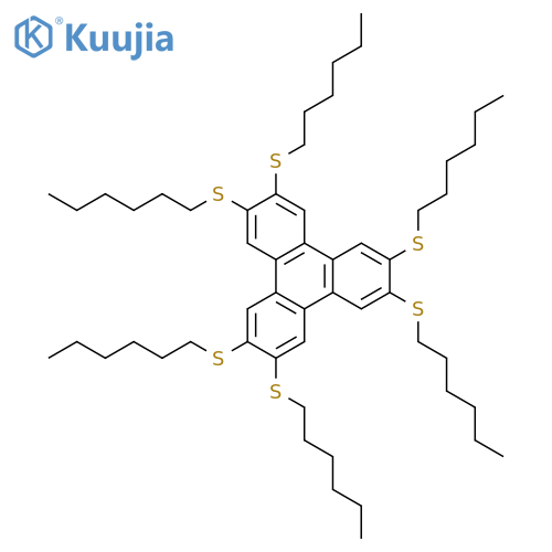 Triphenylene, 2,3,6,7,10,11-hexakis(hexylthio)- structure