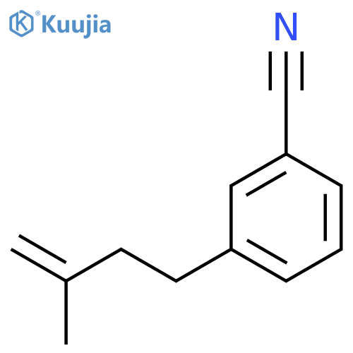 3-(3-methylbut-3-enyl)benzonitrile structure