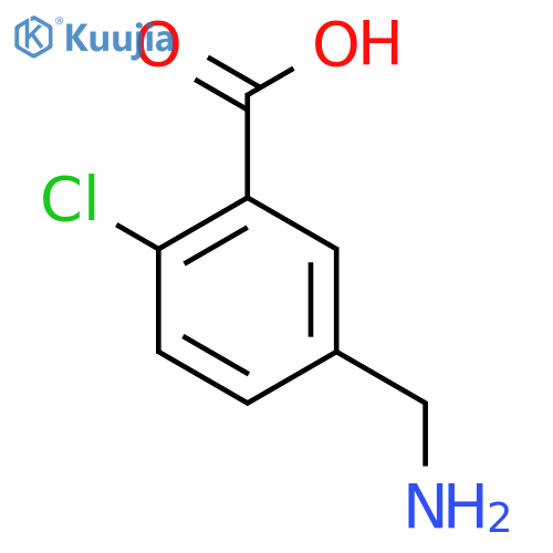5-(Aminomethyl)-2-chlorobenzoic acid structure