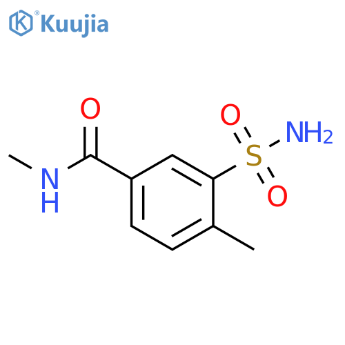 N,4-dimethyl-3-sulfamoylbenzamide structure