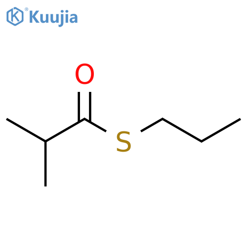 PROPANETHIOIC ACID, 2-METHYL-, S-PROPYL ESTER structure