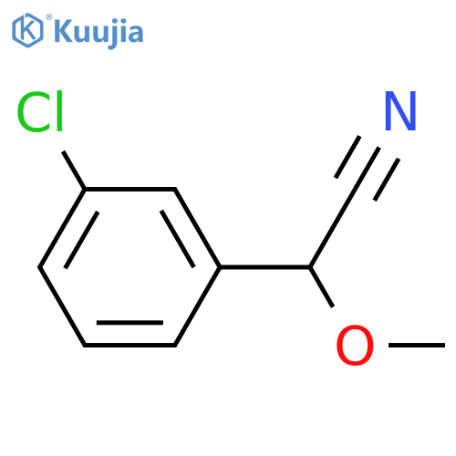 2-(3-Chlorophenyl)-2-methoxyacetonitrile structure