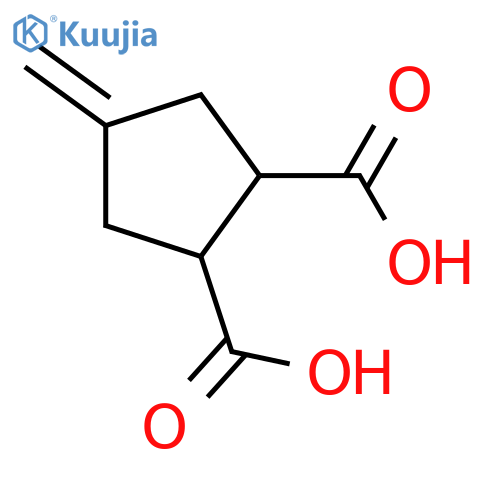 4-Methylenecyclopentane-1,2-dicarboxylic acid structure